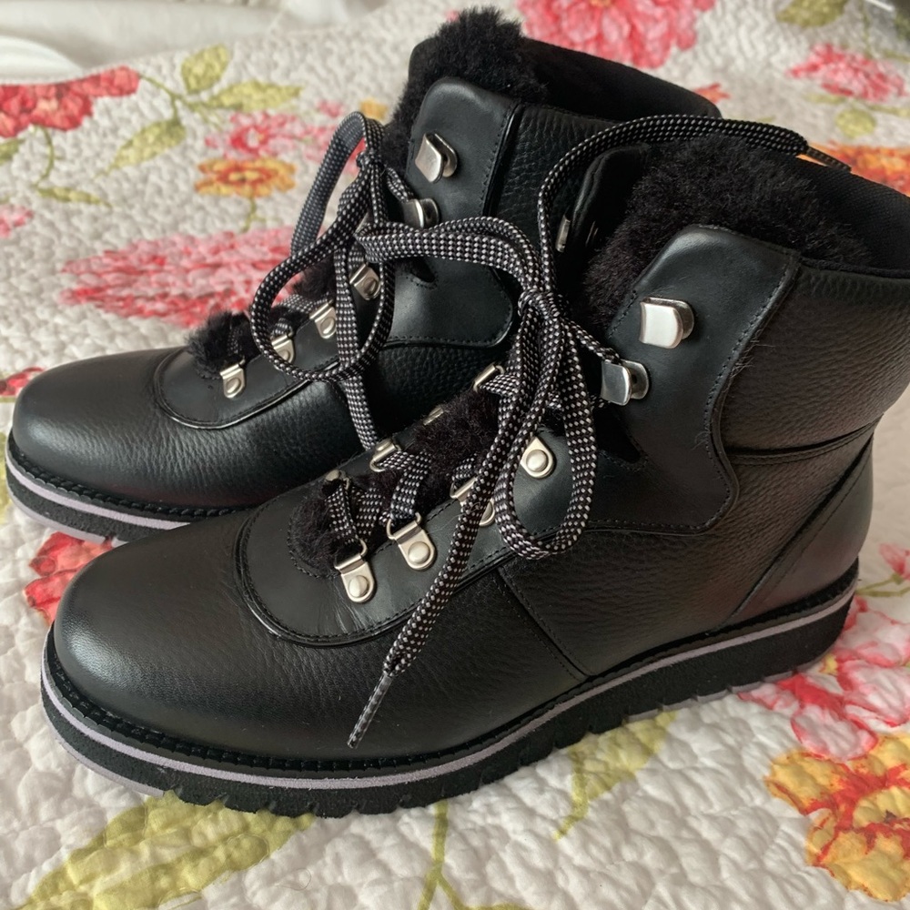 New Cole Haan Leather Zero Grand Booties Boots Shoes